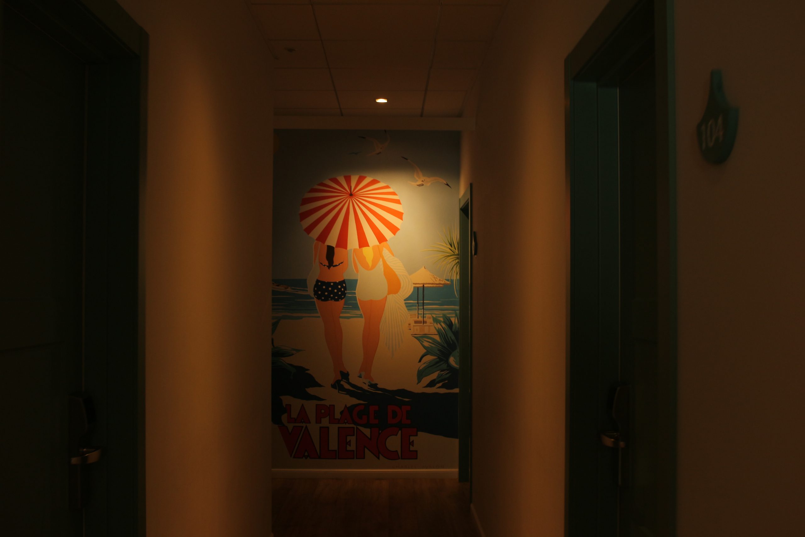 wall painting in hallway