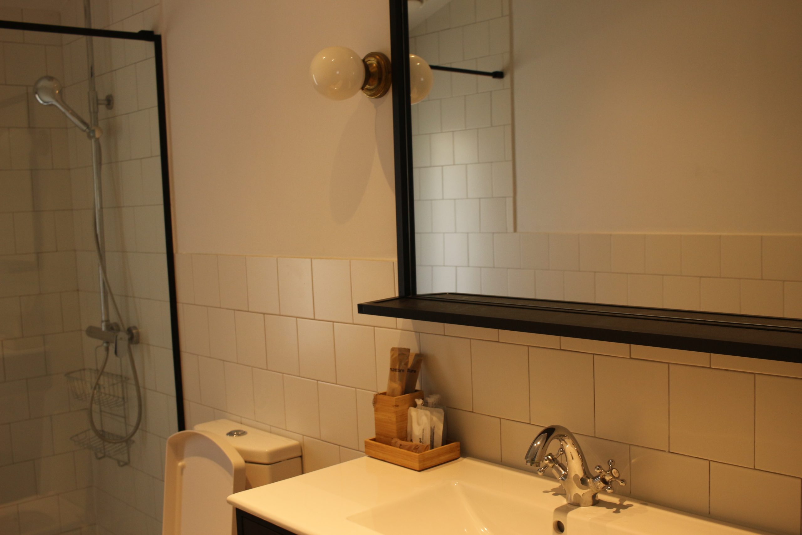 bathroom in the hotel
