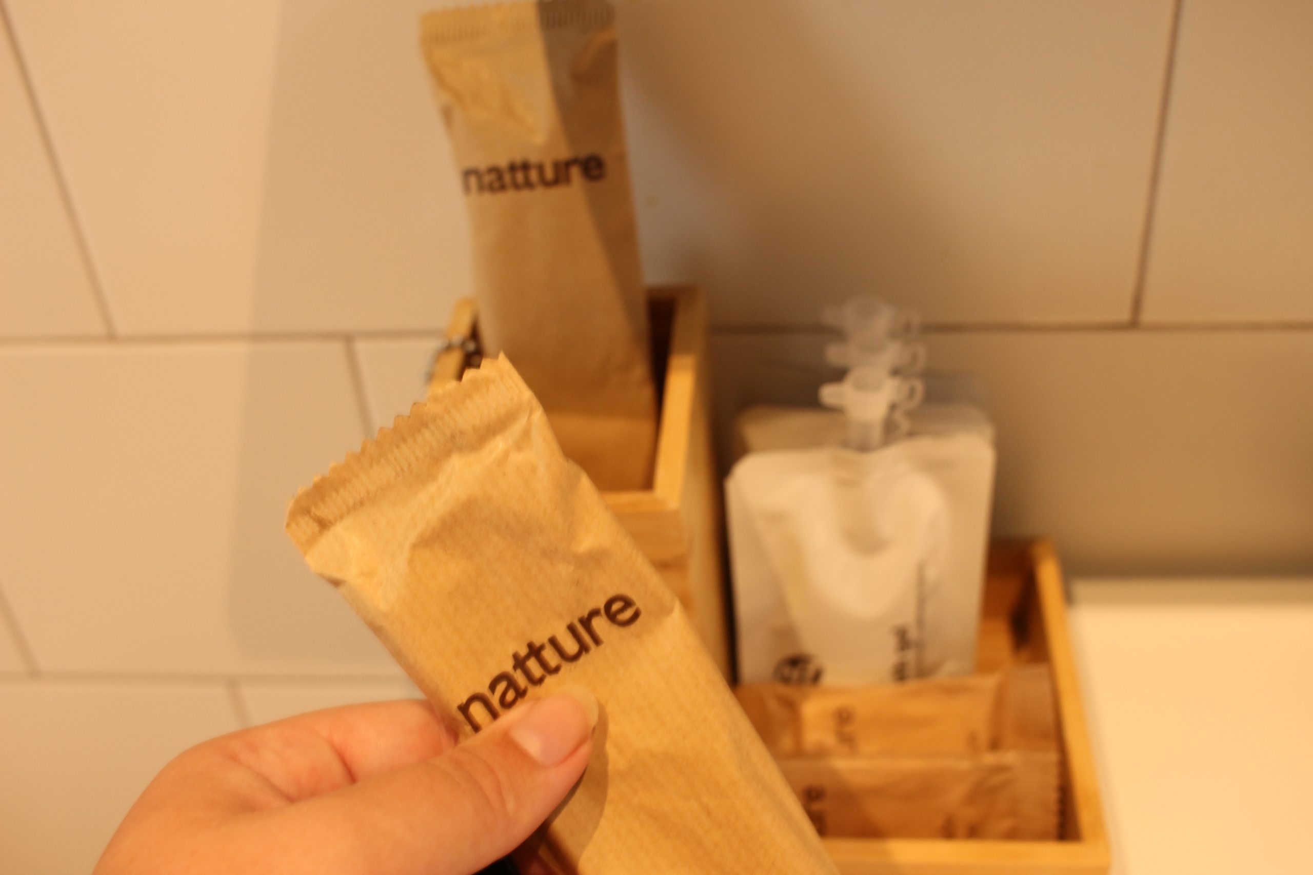 free toiletries at the hotel