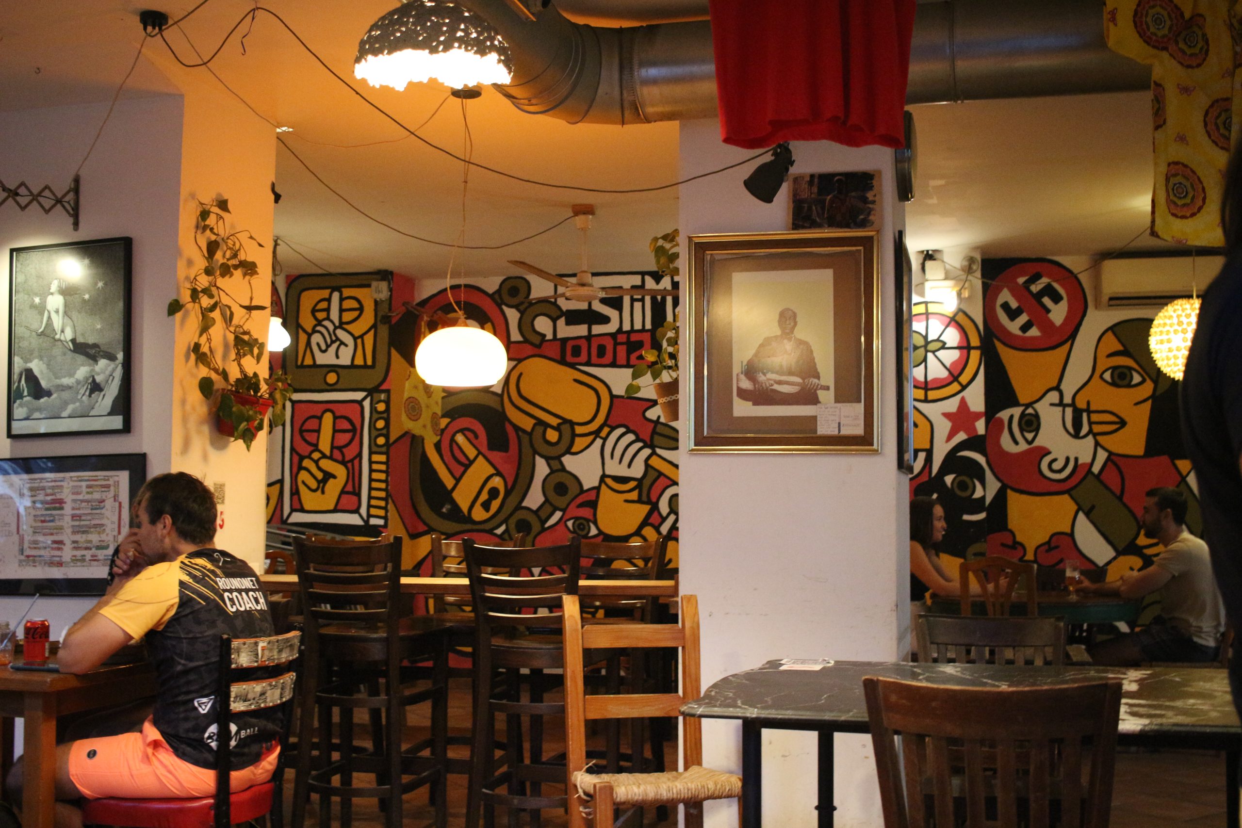colorful interior at restaurant